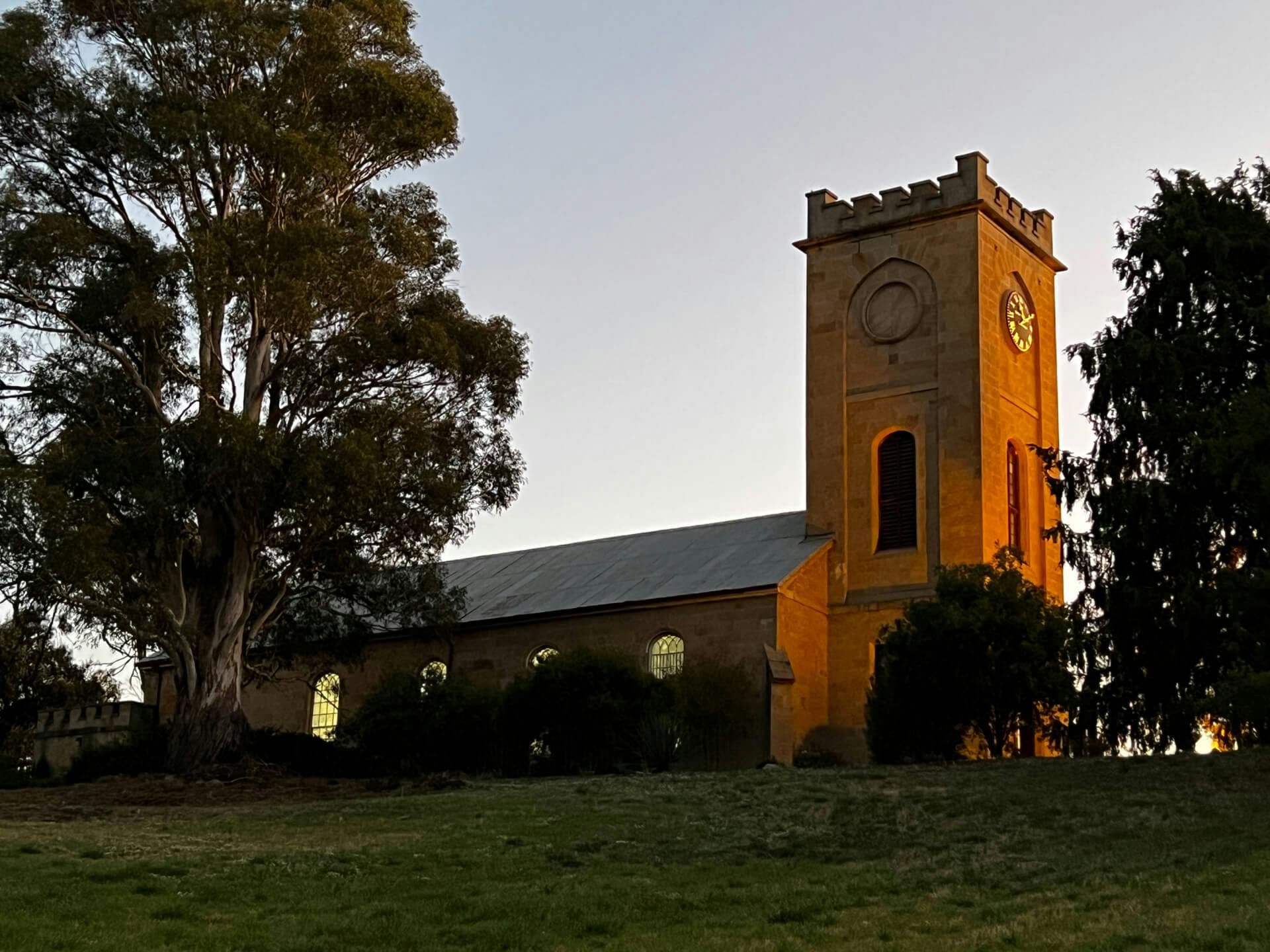 Exterior of St Luke's Anglican Church, Richmond Tasmania