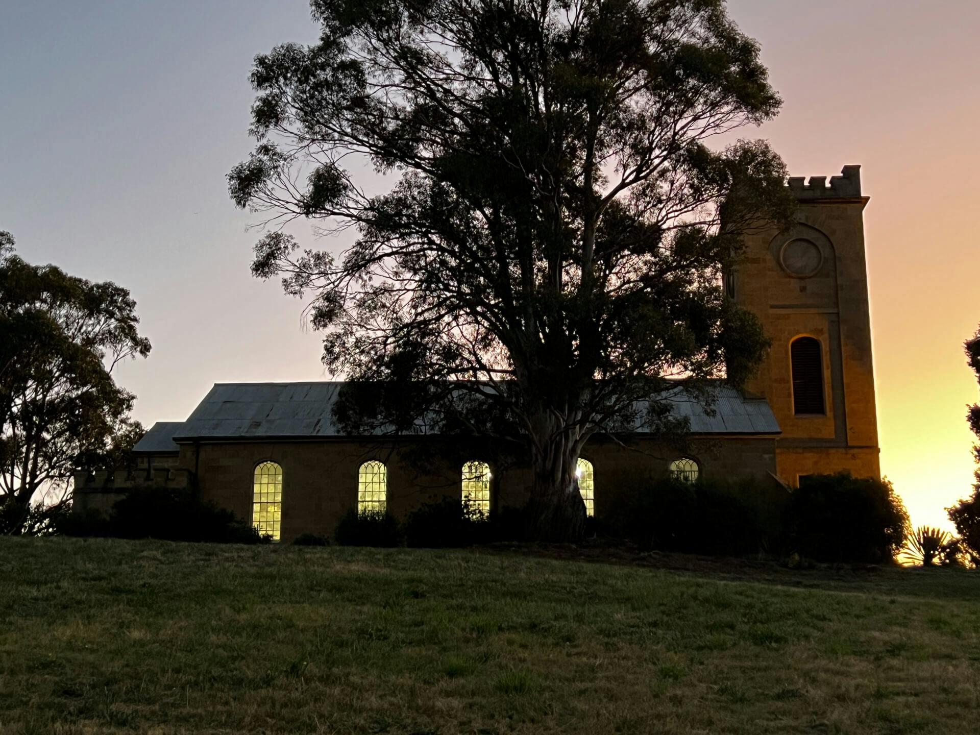 Exterior of St Luke's Anglican Church, Richmond Tasmania
