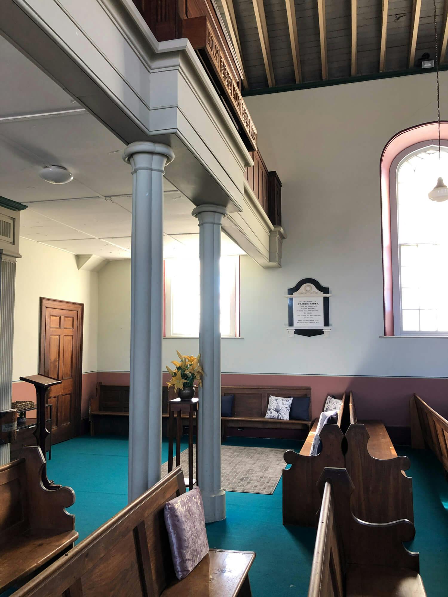 Interior of St Luke's Anglican Church, Richmond Tasmania